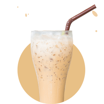 ice coffee in a glass